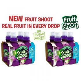 Robinsons Fruit Shoots Apple & Blackcurrant Flavoured Juice Drink 4 x 200ml *NO ADDED SUGAR* NWT3077