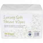 Soft Dry Patient Cleansing Wipes Luxury 25x36cm 50s