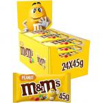 M&M Chocolate Peanuts 24 x 45g Bags NWT313