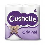 Cushelle 2ply Original Toilet Roll 4 Pack NWT3150