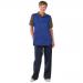 B-Click Workwear Blue Tabbard Overall Large NWT3166-L