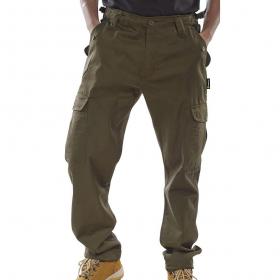 B-Click Workwear Olive 42 Combat Trousers NWT3169-42