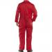 Super B-Click Workwear Red Boiler Suit Size 34 NWT3183-34