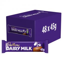 Cadbury Dairy Milk Pack 48 x 45g Bars Full Case NWT325