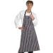 B-Click Workwear Chefs Butchers Black/White Apron NWT3265