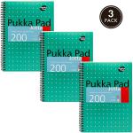 Pukka Pads Metalic Green Jotta B5 Notebook - PACK (3) NWT3323P