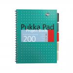 Pukka Pads Metalic Green B5 Project Book - PACK (3) NWT3325P