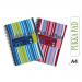 Pukka Pads Pink/Blue Stripes Jotta A4 Notebook NWT3326