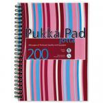 Pukka Pads Pink/Blue Stripes Jotta A5 Notebook NWT3328
