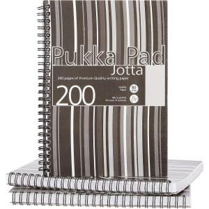 Click to view product details and reviews for Pukka Pads Black Stripes Jotta A5 Notebook Pack 3 Nwt3329p.