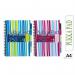 Pukka Pads PinkBlue Stripes A4 Project Book - PACK (3) NWT3330P