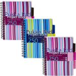 Pukka Pads Pink/Blue Stripes A5 Project Book NWT3331