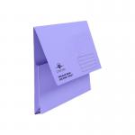 Brights Document Wallets Foolscap Half Flap Purple 50s NWT3348