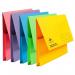 Concord Brights Document Wallets Foolscap Half Flap Assorted Pack 5s NWT3353