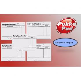 Petty Cash Voucher Pad 100 Sheets NWT3357