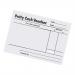 Petty Cash Voucher Pad 100 Sheets NWT3357