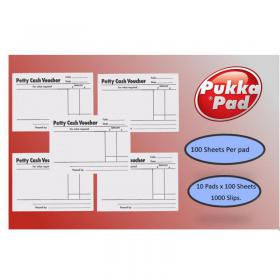 Petty Cash Voucher Pad 100 Sheets - PACK (10) NWT3357P