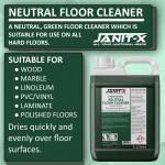 Janit-X Professional Quick Drying Neutral Floor Cleaner Lemon Fragrance 5 Litre - PACK (2) NWT3366P