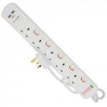 Mercury 5 Gang Extension Lead w Surge Protection