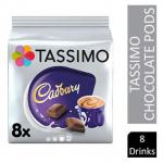 Tassimo Cadbury Chocolate Pods 16s (8 Drinks) - PACK (5) NWT343P