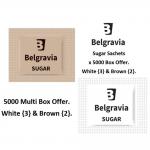 Belgravia White Sugar Sachets 1000s NWT3448