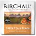Birchall Prism Enveloped Teabags - Green Tea & Peach 20s. NWT3507
