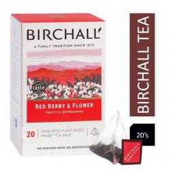 Birchall Prism Enveloped Teabags - Red Berry 20s - PACK (6) NWT3511P