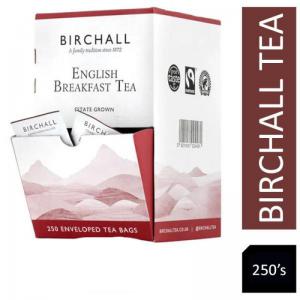 Birchall English Breakfast Fairtrade Tea Envelopes 250s NWT3521