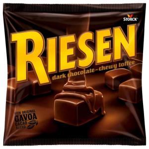 Riesen Dark Chocolate Wrapped Chewy Toffee Sweet 135g NWT3539