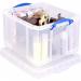 Really Useful Clear Plastic Storage Box 42 Litre NWT3541