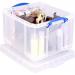 Really Useful Clear Plastic Storage Box 42 Litre NWT3541