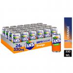 Fanta Orange Zero Cans 330ml (Pack of 24) 100231 NWT3610
