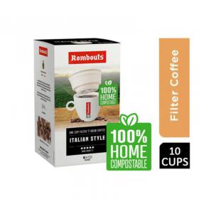 Rombouts Italian 1 Cup Filters 10s NWT3643