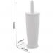 Addis White Closed Toilet Brush Set NWT3651