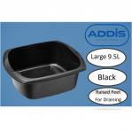 Addis Large Washing Black Bowl 9.5 Litre NWT3658