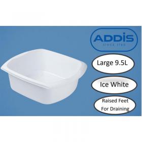 Addis Large Rectangular Washing Up Bowl 9.5 litre White NWT3659