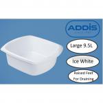 Addis Large Washing White Bowl 9.5 Litre - PACK (6) NWT3659P