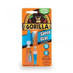 Gorilla Super Glue Clear 3g Pack of 2 - PACK (10) NWT3672P