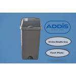 Addis Roll Top Bin 50 Litre Metallic Grey NWT3695