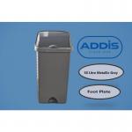 Addis Metallic Grey Roll Top Bin 50 Litre - PACK (3) NWT3695P