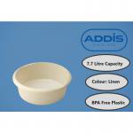 Addis Linen Round Bowl 7.7 Litre BPA Free Plastic - PACK (6) NWT3698P