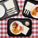 Fixtures Black Plastic Fast Food Serving Tray 34cm x 26cm NWT3714