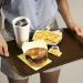 Fixtures Brown Plastic Fast Food Serving Tray 34cm x 26cm NWT3715