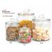 Fixtures Medium 2L Glass Jar with Air Tight lid for Biscuits,Sweets,Coffee, etc.. NWT3724