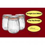 Fixtures Cliptop Glass Preserving Jar 800ml NWT3726