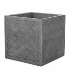 Lazio Pewter Small 32cm Square Planter (GN697-PEW-ST) NWT3753