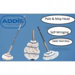 Addis Metallic Grey Twist Top Mop NWT3767