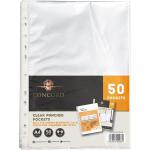 Concord Punched Pockets by Pukka A4 Clear Pack 50s - PACK (40) NWT3793P