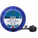 Masterplug Four Socket Cassette Reel Extension Lead, 5M, Blue NWT3806