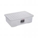 Wham Crystal Clear Plastic Storage Box 32 Litre Ideal Under Bed Storage NWT3852